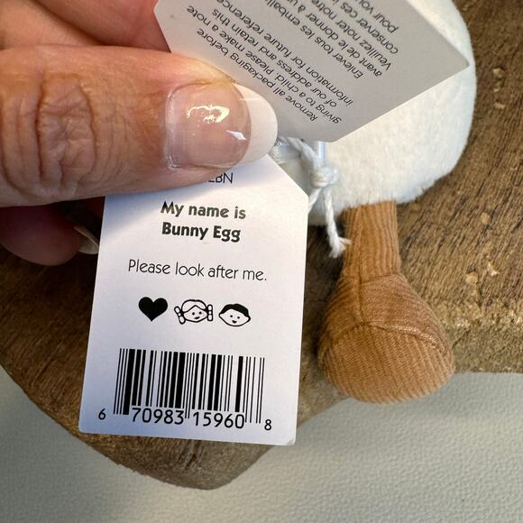 Jellycat Bunny Egg FAST SHIP NEW Jellycat Boiled Egg - Picture 7 of 7